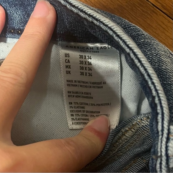 American Eagle Next Level Flex Slim Straight Men’s Jeans 30x34 - Picture 8 of 10